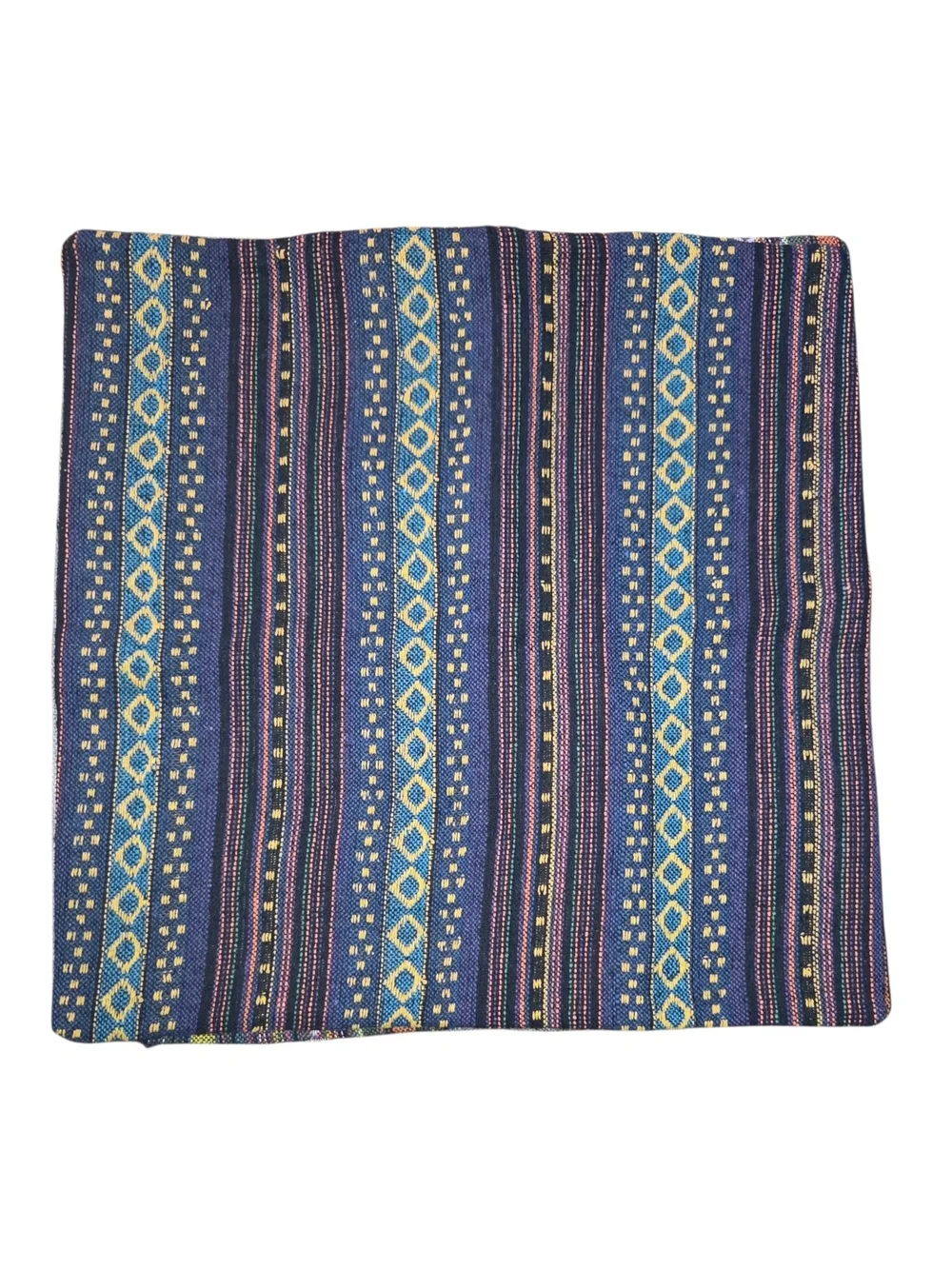 Set of 4 Unique Woven Southwestern / Boho Geometric Throw Pillow Covers, 17